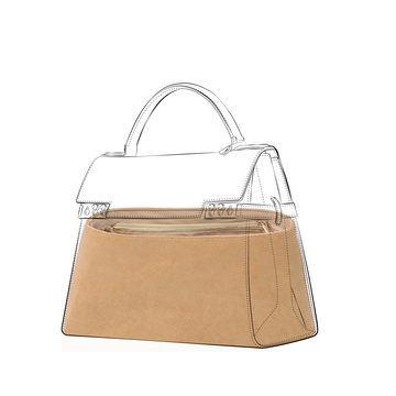 DGAZ Lightweight Purse Organizer Insert for Delvaux Tempete Bags,silk and DupontPaper handbag inner for Luxury Bag