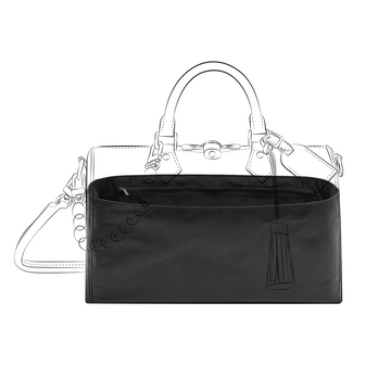 DGAZ Lightweight Purse Organizer Insert for LV Soft Speedy Dark Bags,silk and DupontPaper handbag inner for Luxury Bag