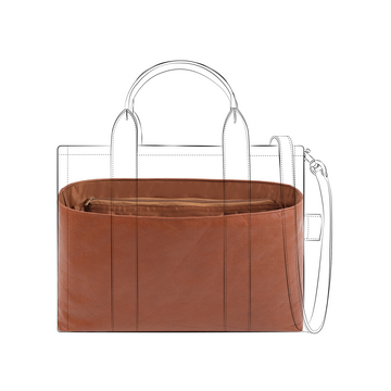 DGAZ Lightweight Purse Organizer Insert for MARC JACOBS The Tote Bags,silk and DupontPaper handbag inner for Luxury Bag