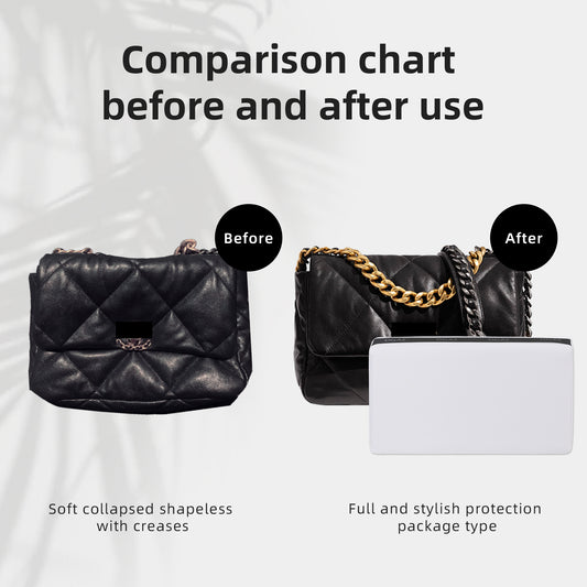 DGAZ Purse Pillow Insert for Chanel 19 Bags, Memory Foam, Silky Pillow Shaper for Luxury Handbags