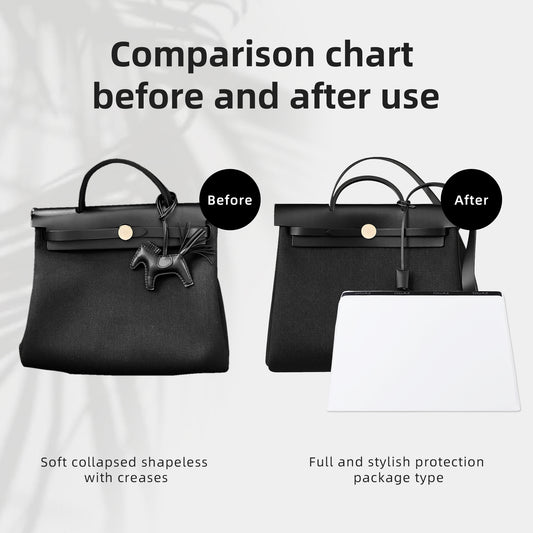 DGAZ Purse Pillow Shaper Insert for Hermes Herbag 31/39/50 Bags, Silky Pillow Shaper for Luxury Handbags