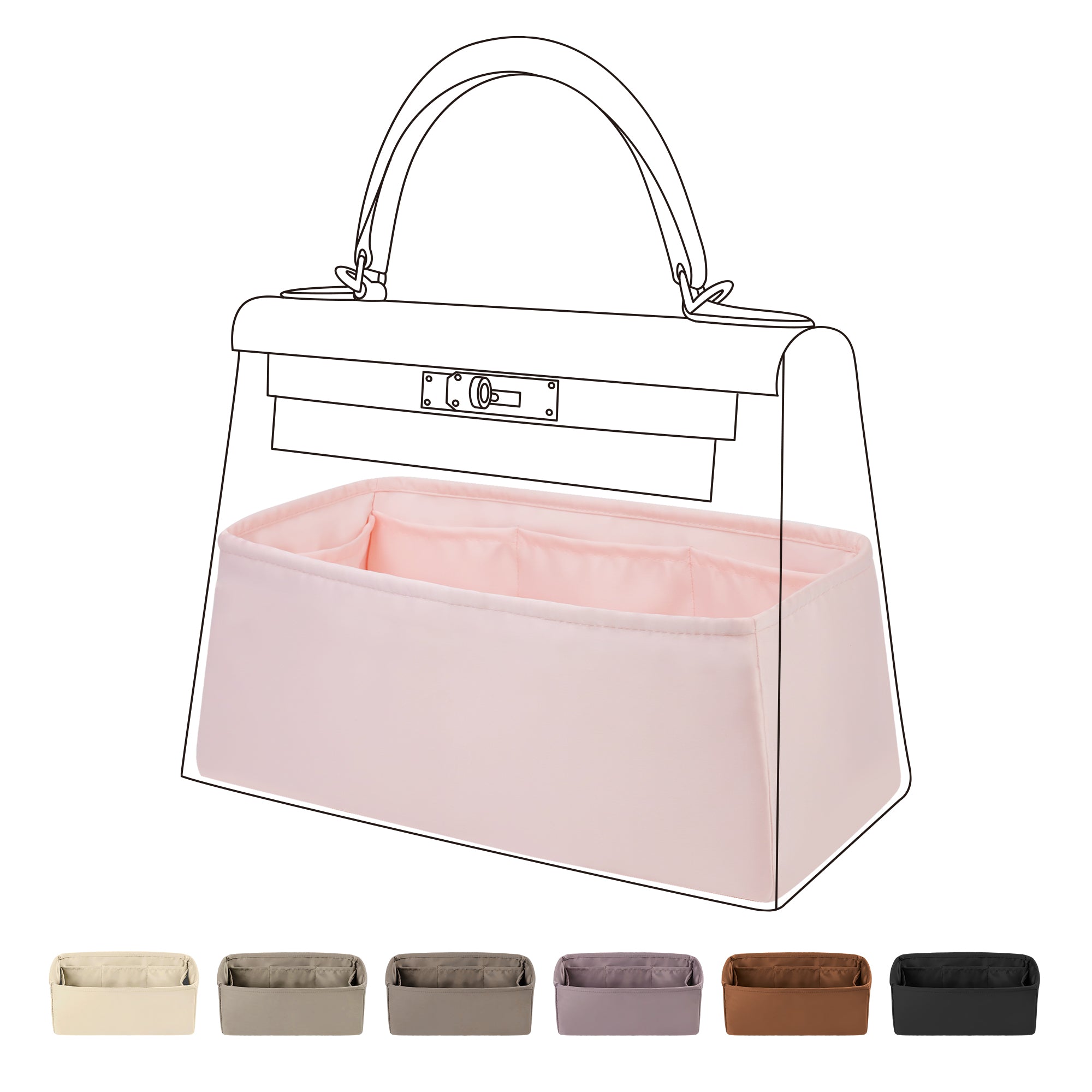 Silk Purse Organizer for Hermes Kelly 20/25/28/32/35/40 Bags – DGAZ